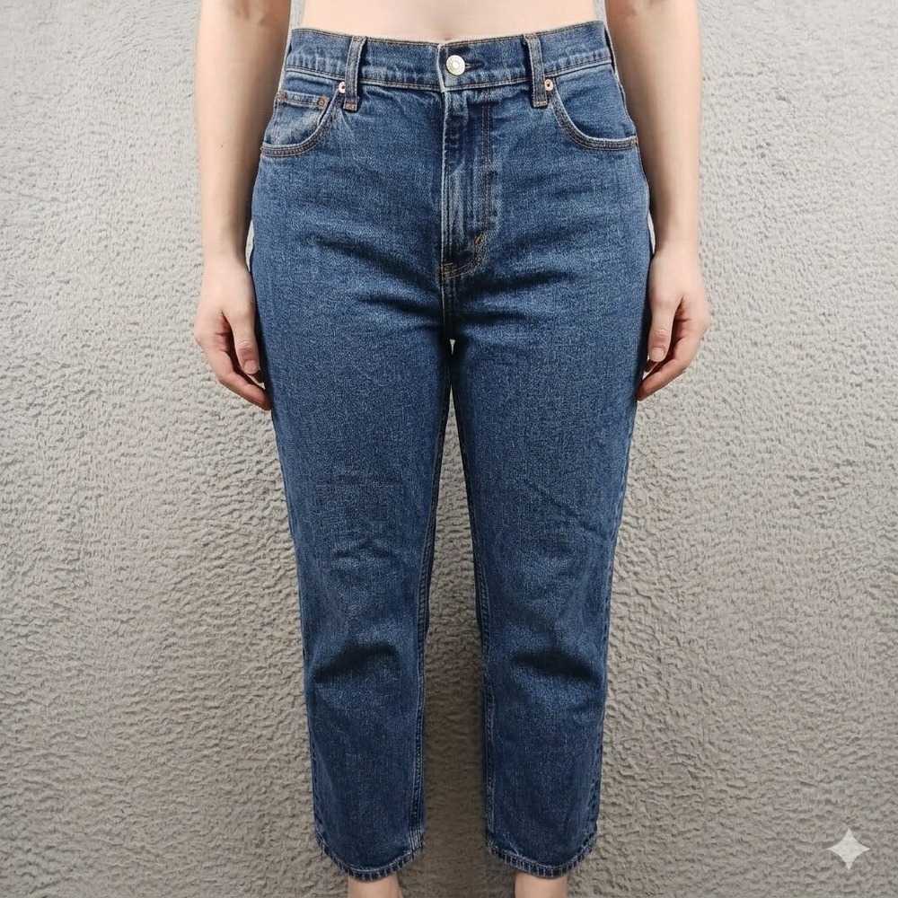 Curve Love Abercrombie & Fitch‎ The Ankle Straight Ultra High Rise Jeans 27 4S